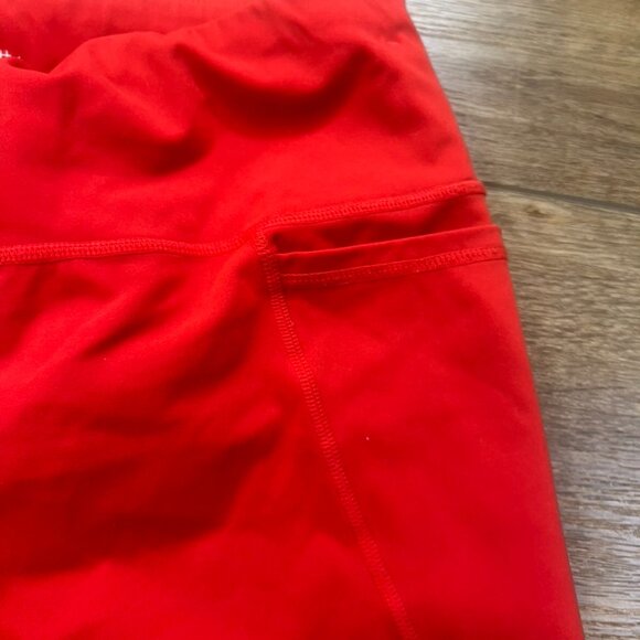 Sweaty Bettery Power Leggings 7/8 Length Red, Size L, 24" Inseam, Stretch - Picture 4 of 13